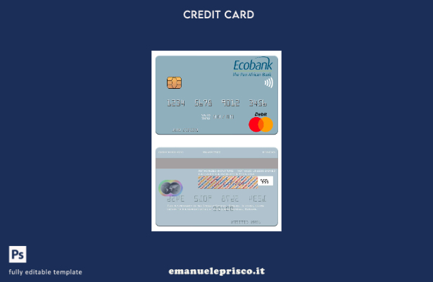 modello mastercard Senegal Ecobank Sénégal stile verificato